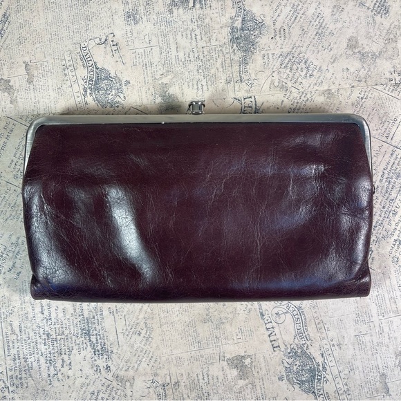 HOBO Lauren Brown Leather clutch wallet - Picture 3 of 13